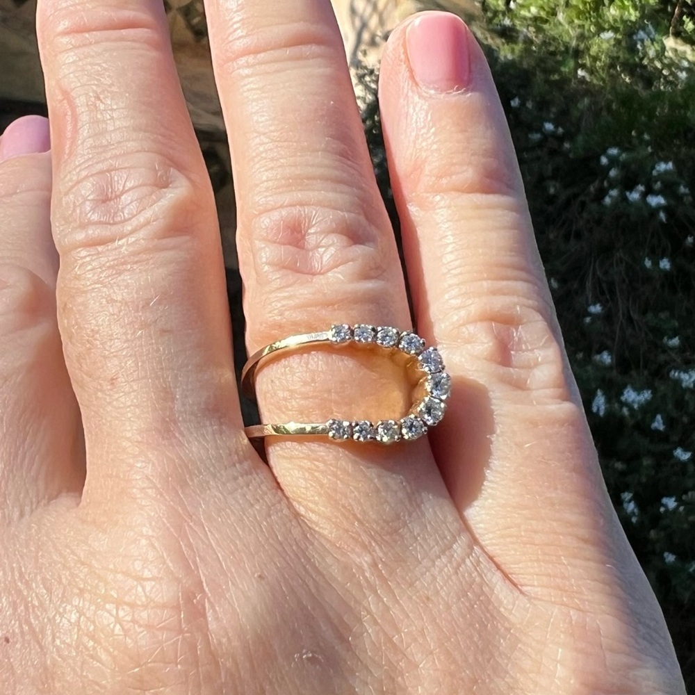 Elegant Gold and Diamond Ring by Moi